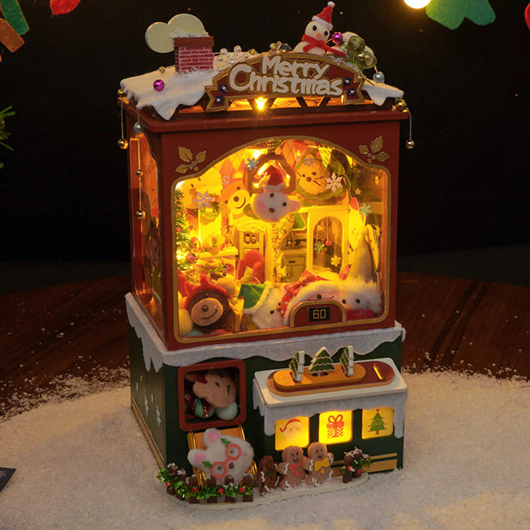 (Sold Out) Merry Christmas Claw Machine – DIY Wooden Music Box