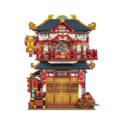 Ancient Restaurant – 3D Wooden Puzzle Desktop Storage Kit