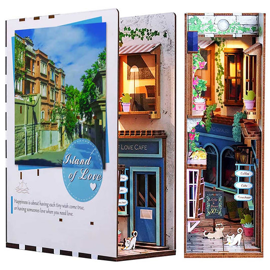 Island of Love 3D Wooden Book Nook