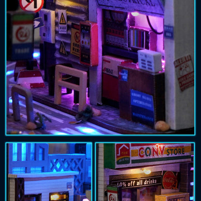 Cyberpunk World DIY Book Nook Kit