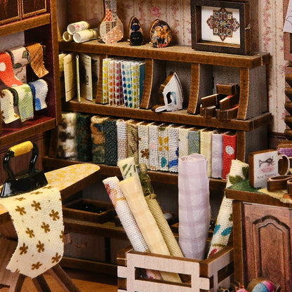 (Sold Out) Sewing Room – DIY Book Nook Shelf Insert