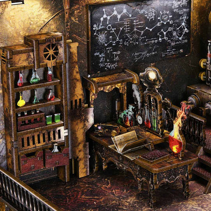 (Sold out) Mad Scientist’s Lab – DIY Wooden Book Nook Kit