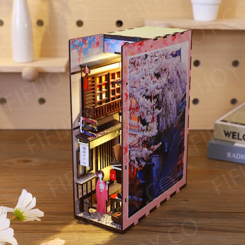 Sakura Alley 3D Wooden Book Nook Kit