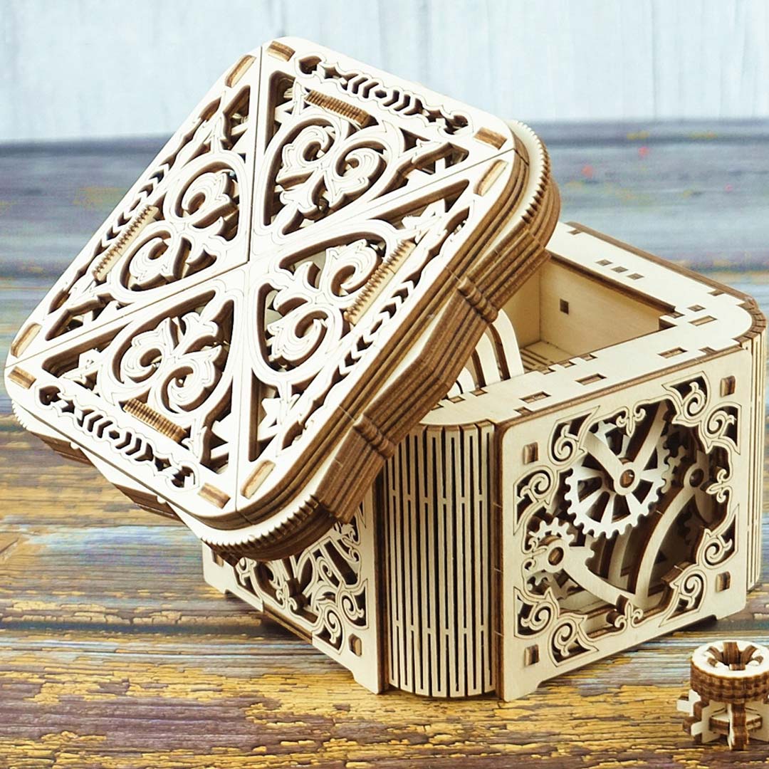 (Sold Out) Jewelry Box Wooden Mechanical 3D Puzzles