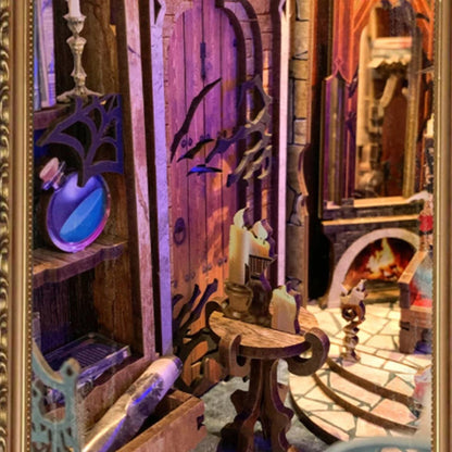 Twilight Castle 3D Wooden Puzzle Book Nook