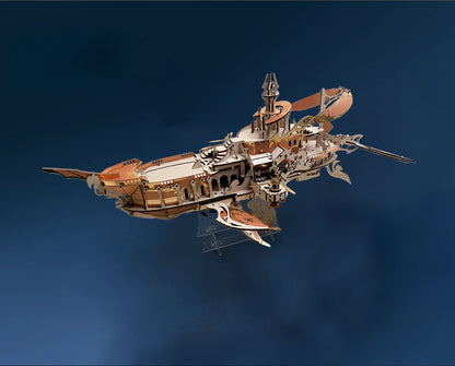 Atlantis Whale Ship – DIY 3D Wooden Puzzle Kit