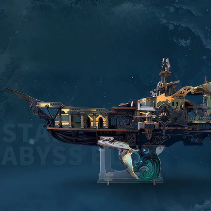 Atlantis Whale Ship – DIY 3D Wooden Puzzle Kit