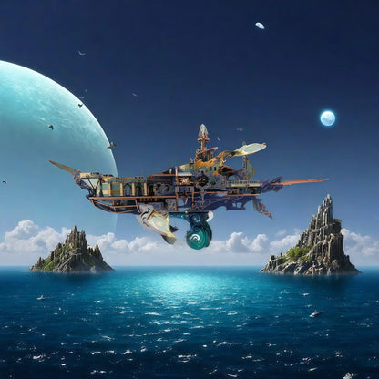 Atlantis Whale Ship – DIY 3D Wooden Puzzle Kit