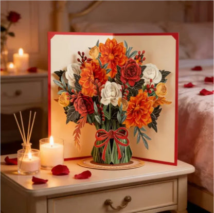 3D Pop-Up Flower Card – A Card That Becomes a Keepsake