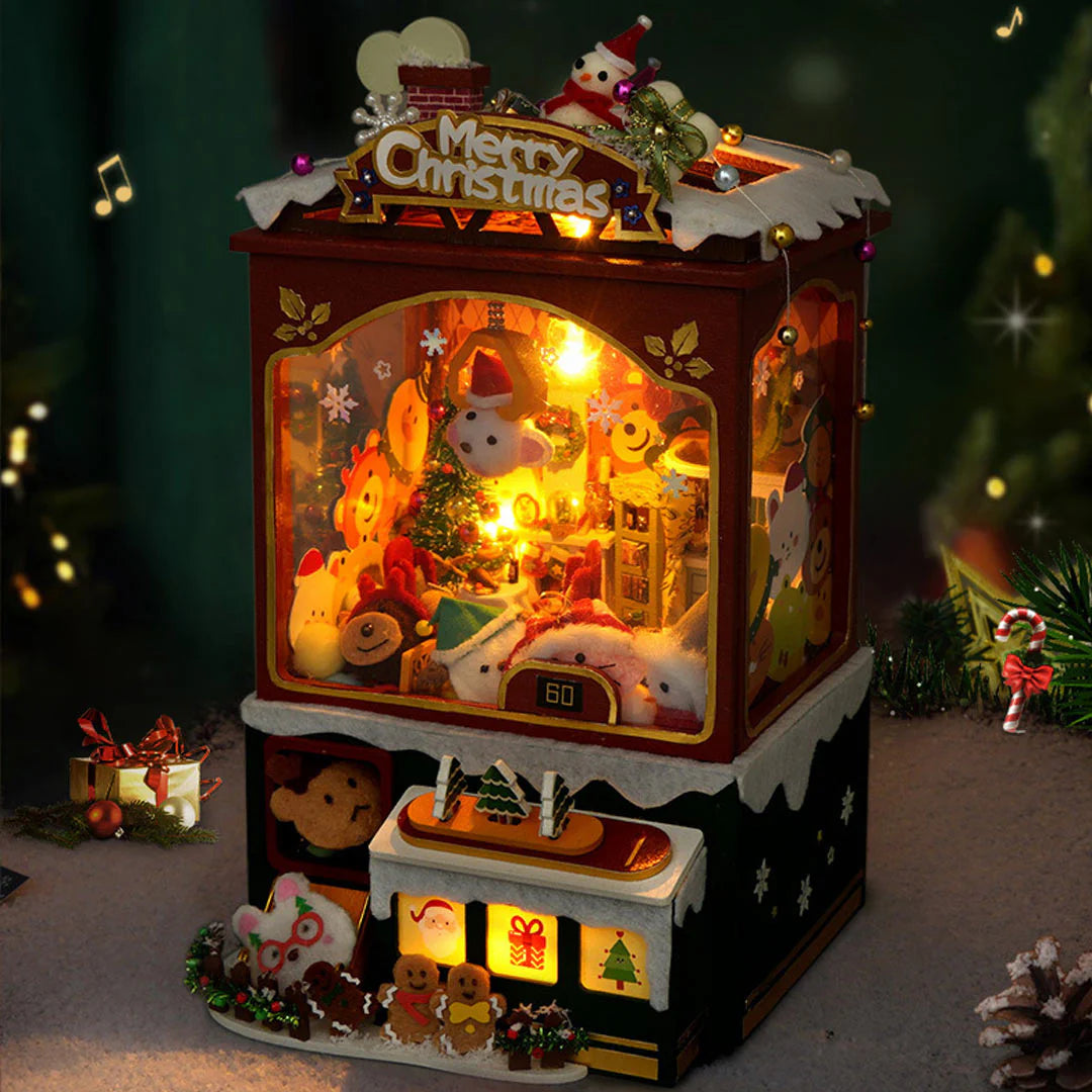 (Sold Out) Merry Christmas Claw Machine – DIY Wooden Music Box