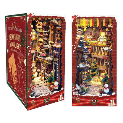 Merry Christmas Diagon Alley DIY Book Nook Shelf