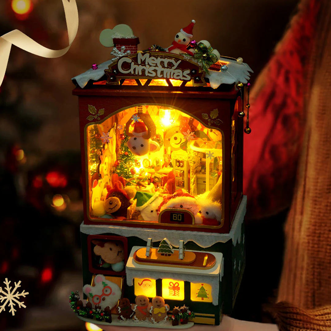 (Sold Out) Merry Christmas Claw Machine – DIY Wooden Music Box