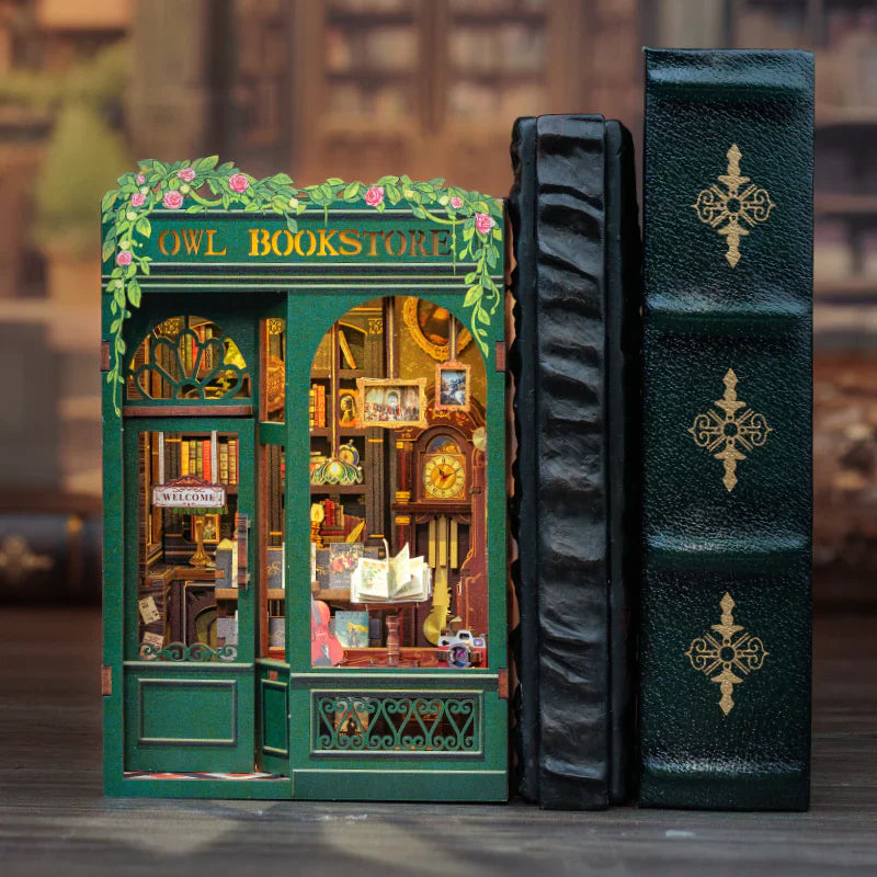 Mini Owl Bookstore — DIY Book Nook Kit