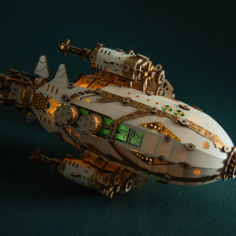 Steam Age Blimp – DIY 3D Wooden Puzzle Kit