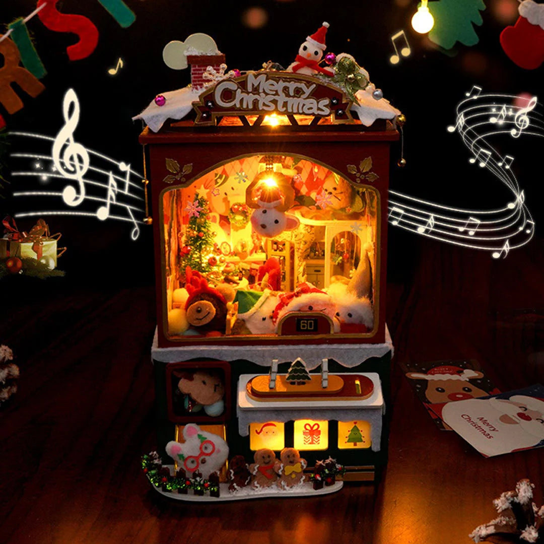 (Sold Out) Merry Christmas Claw Machine – DIY Wooden Music Box