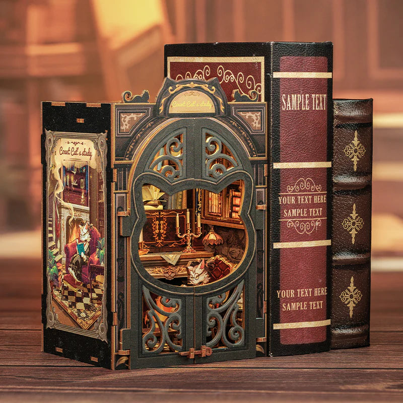 Count Cat’s Study – DIY Book Nook Kit
