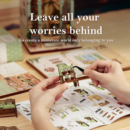 Green Life Bookshop – DIY Miniature Book Nook Kit