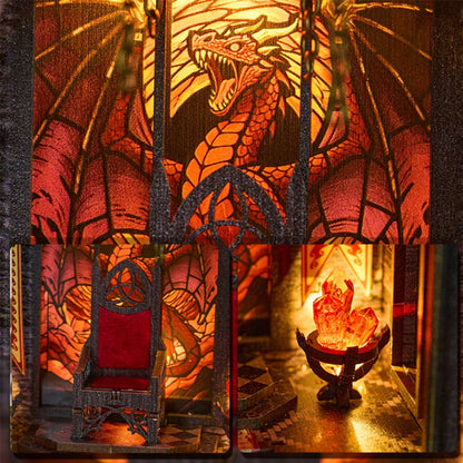 Dragon Wing Book Nook Flame throne – DIY Book Nook Shelf Insert