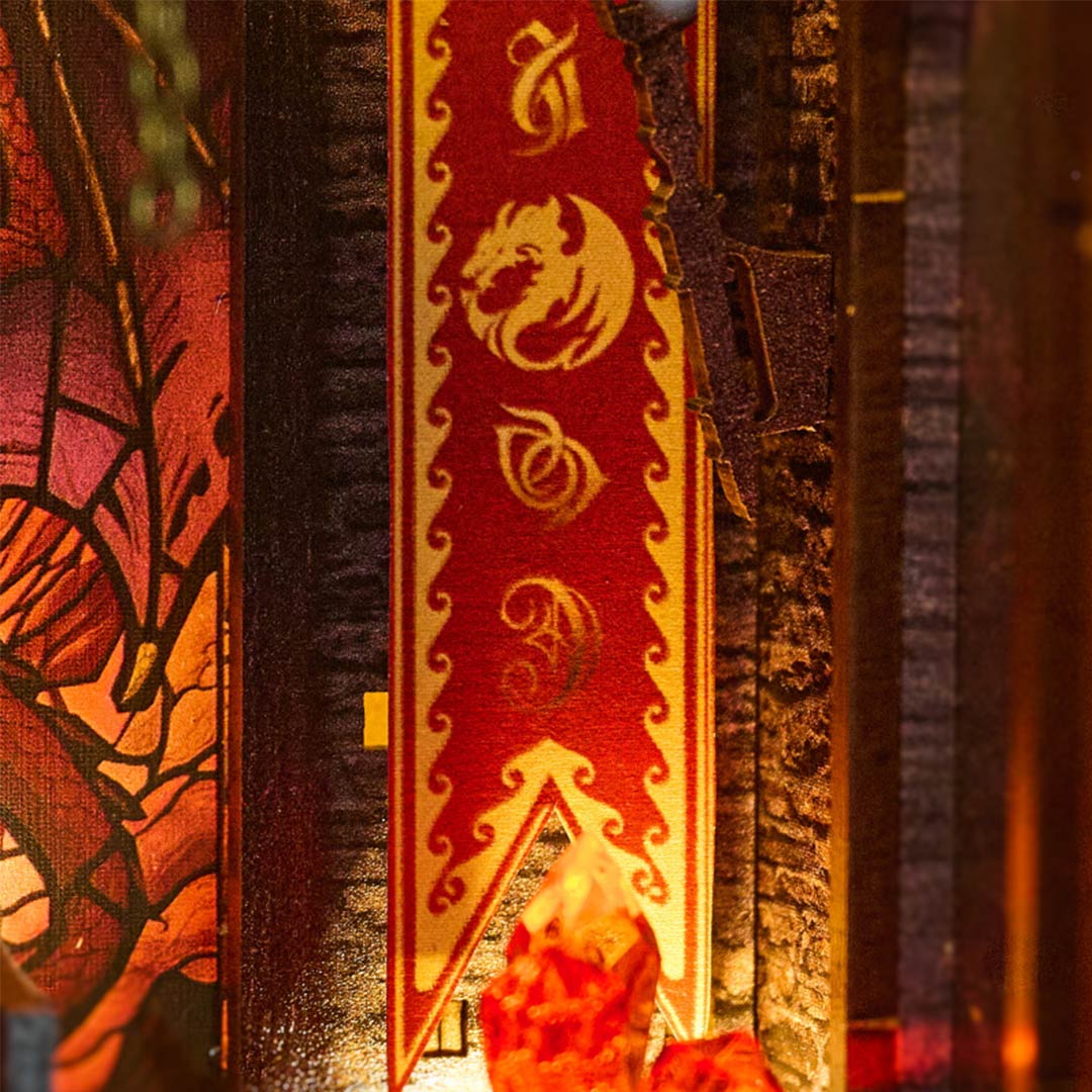 Dragon Wing Book Nook Flame throne – DIY Book Nook Shelf Insert