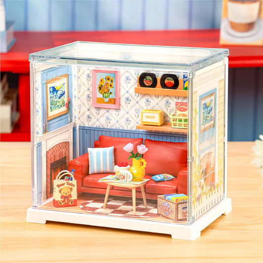Floral Blue Dining Lounge Mini Super Creator DIY Room