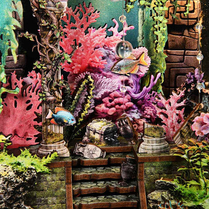 (Sold Out) Lost City of Atlantis DIY Book Nook Kit