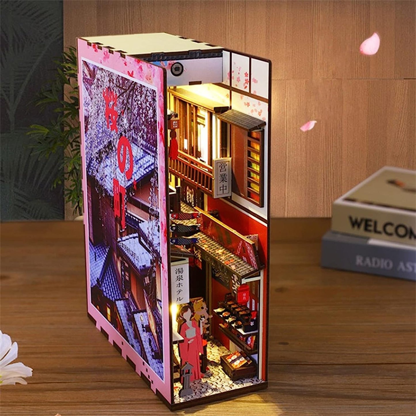 Sakura Alley 3D Wooden Book Nook Kit