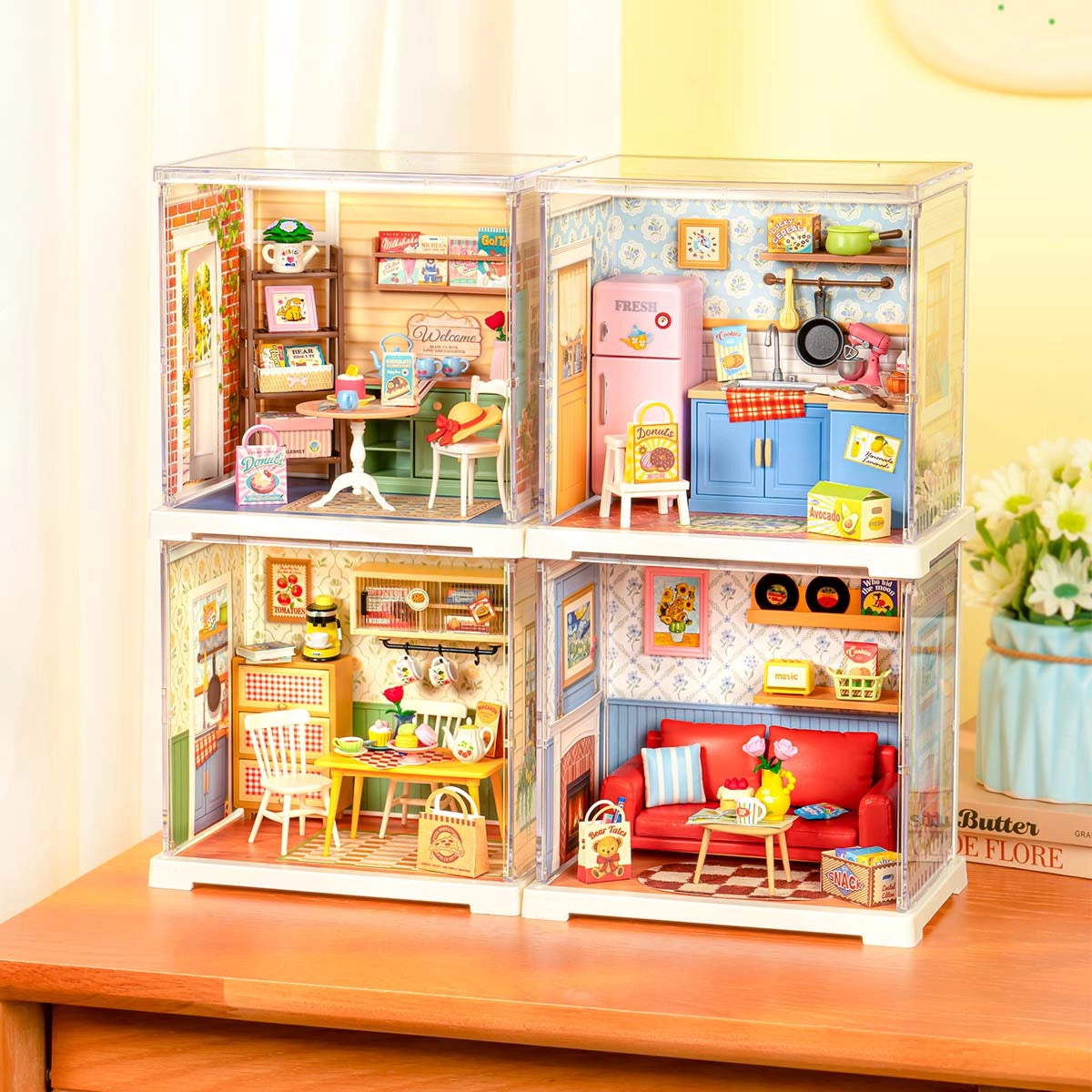 Homely Baking Kitchen Mini Super Creator DIY Miniature House