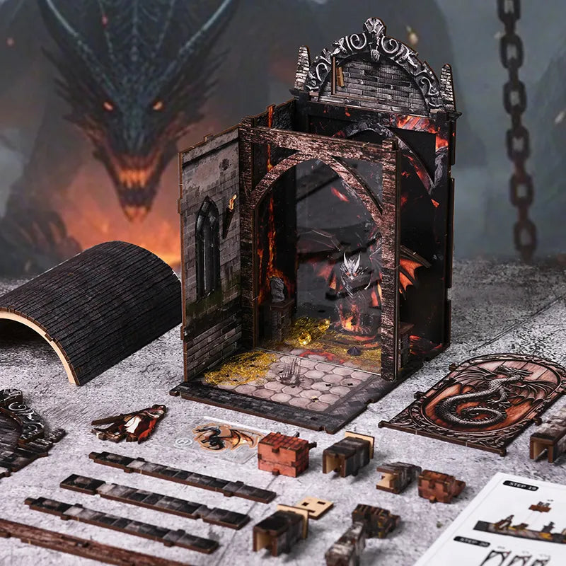 DIY Dragon Wing Book Nook – Dragons Treasure Labyrinth