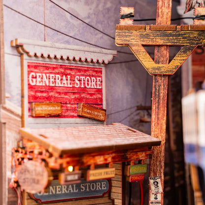 DIY Holz Book Nook – Western Town