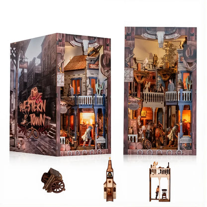 DIY Holz Book Nook – Western Town