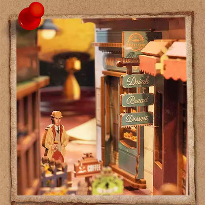 221B Baker Street 3D Wooden Puzzle Book Nook