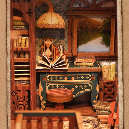 Sherlock Holmes Detective Agency Wooden Puzzle Book Nook