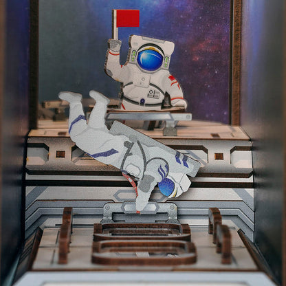 Space Station Wooden Book Nook Kit