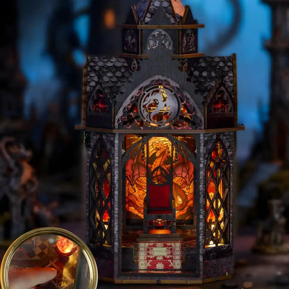 Dragon Wing Book Nook Flame throne – DIY Book Nook Shelf Insert