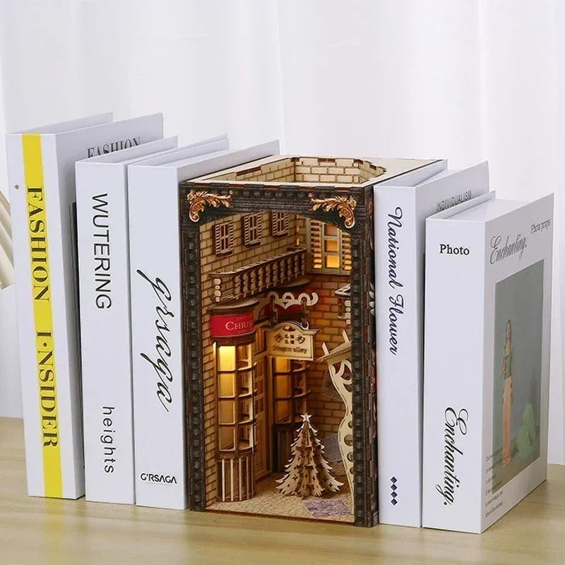Magic Diagon Alley – Christmas Edition DIY Book Nook Kit